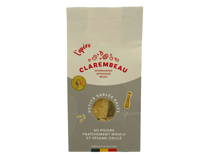 Biscuits poivre sésame Confiserie Clarembeau