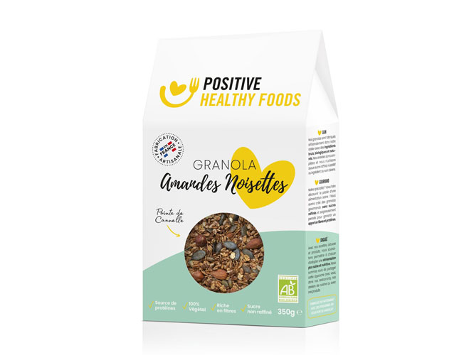 Granola amande noisettes Positive Healthy Food