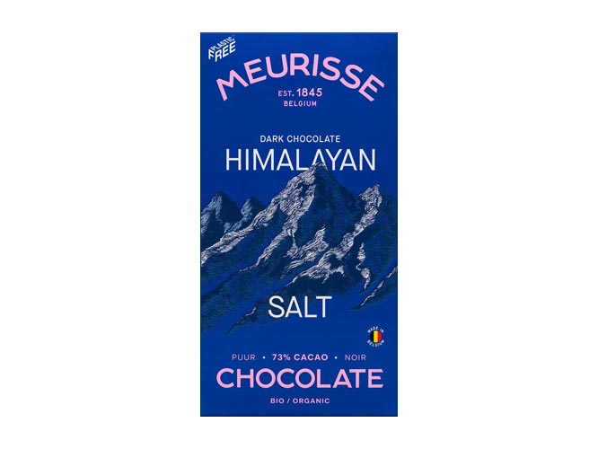 Chocolat noir au sel de l'Himalaya 100g Meurisse